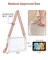 Fashionable Clear Bag Stadium Approved - Clear Purses for Women, Versatile with Detachable Strap, Sturdy & Easy Access Design, Perfect for Sports & Concerts, White